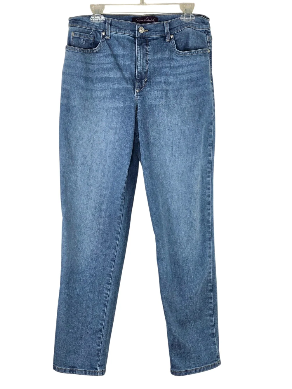 Gloria Vanderbilt Amanda High-Rise Blue Straight Leg Jeans Size 12